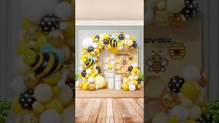 DIY| Bumblebee party theme garland 🐝#balloon #bumblebee  #summershorts Guide