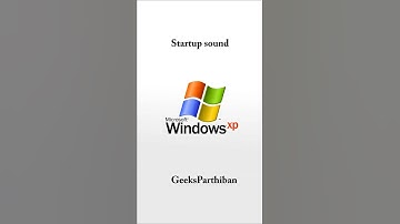 Microsoft Windows Start up Sound WINDOWS XP | Geeks Parthiban