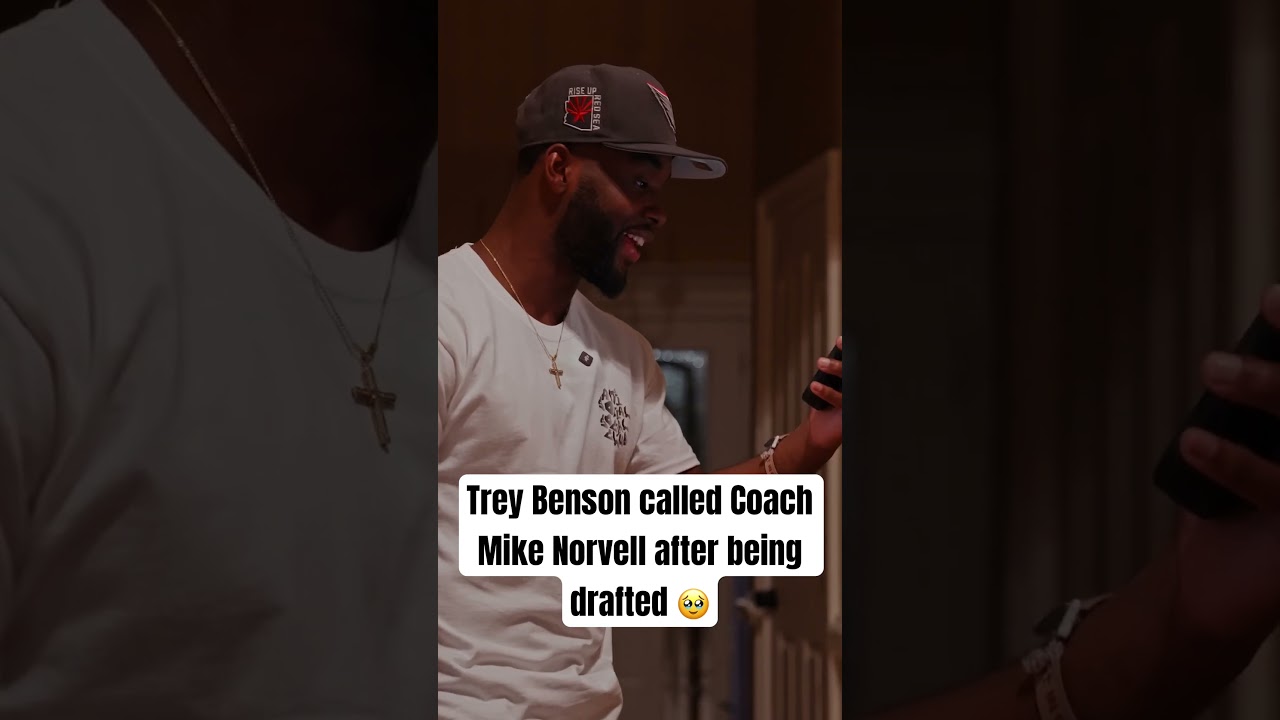 Image related to #Cardinals RB Trey Benson, calls Mike Norvell after hearing his name in the #nfldraft😭 #fsu #nfl