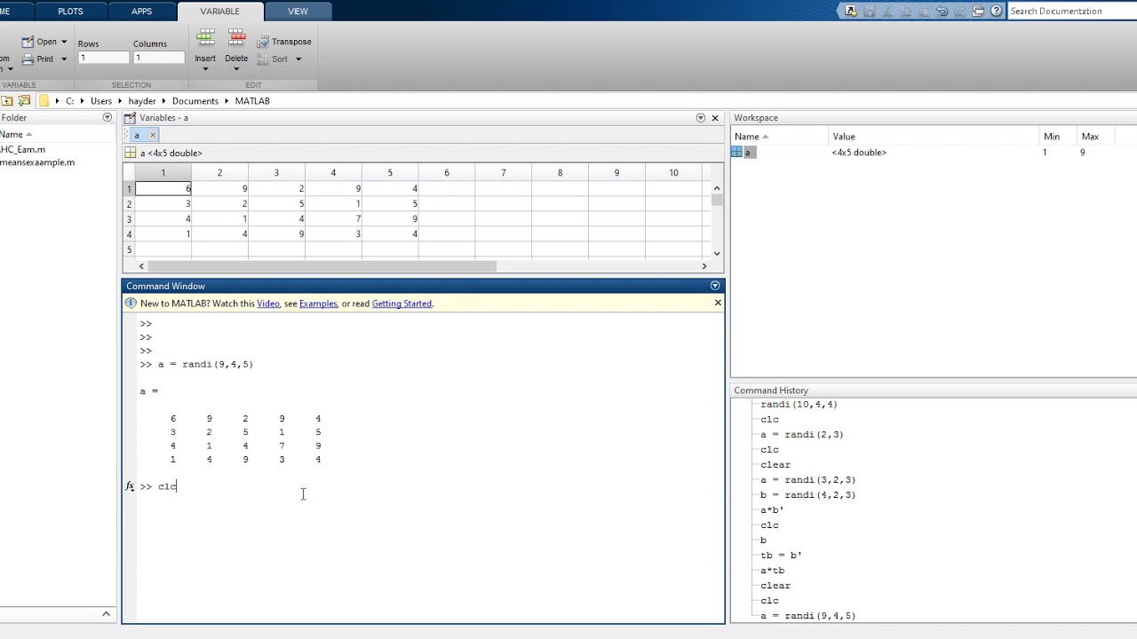 Matlab lecture 2 part 2 - YouTube
