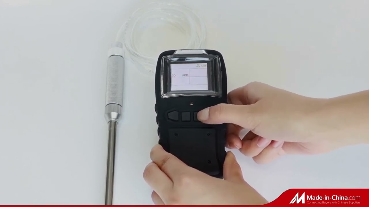 portable multi flue gas leak detector biogas analyzer with built-in sampling pump 4 in 1