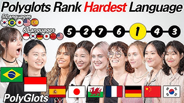 2 Polyglots Ranking 9 Languages!!! Which Language is hardest??