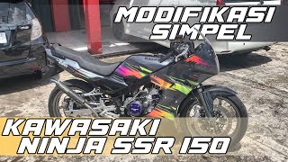 KAWASAKI NINJA SS JADI KAWASAKI NINJA SSR 150‼️🔥MODIFIKASI SIMPEL NINJA SSR #ninjassr #ninja2tak