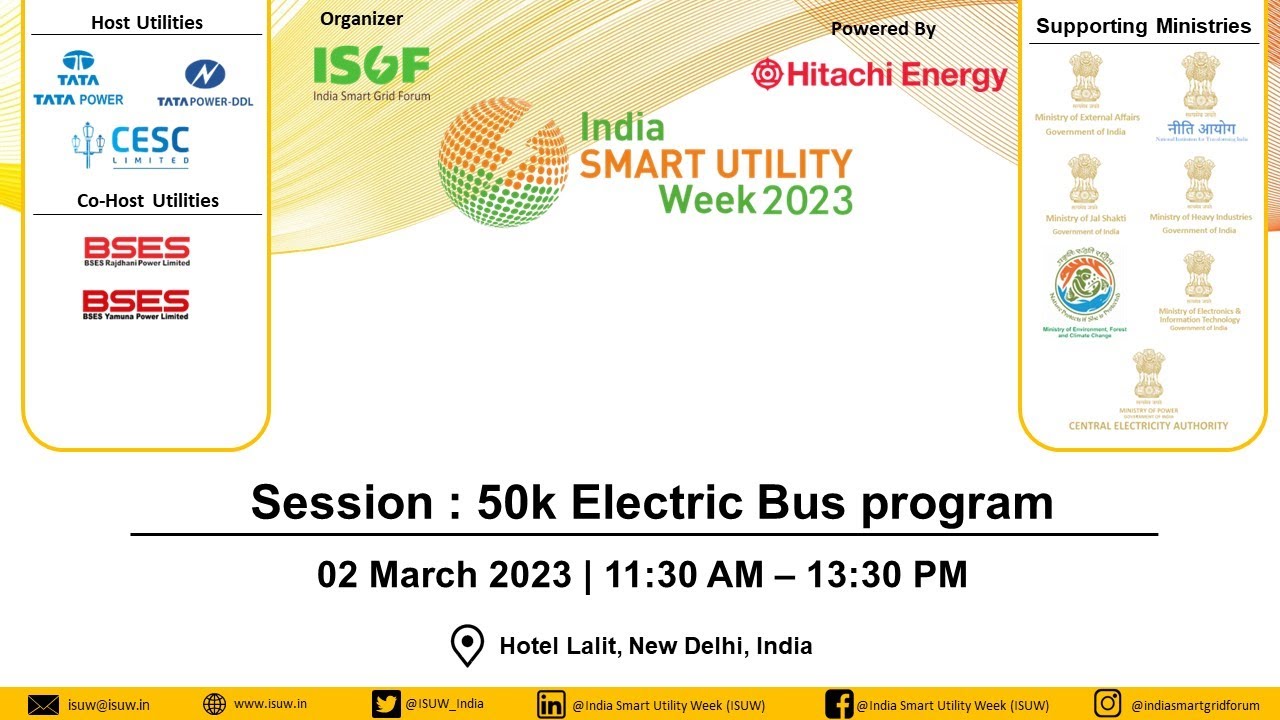 ISUW 2023 | 02 Mar 2023 | 50K ELECTRIC BUS PROGRAM