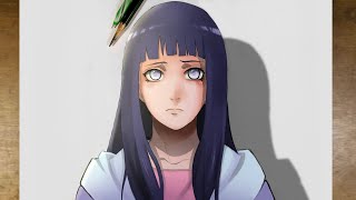 ESBOÇO - Hinata Hyuga #naruto #drawing #boruto #howtodrawanime #howtod