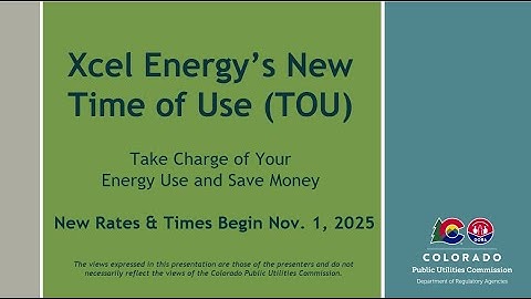 De nieuwe Time of Use (TOU) van Xcel Energy