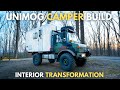 Transforming this composite camper into a home  diy unimog overland truck camper build 12