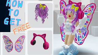 HOW TO GET ALL 3 FREE ITEMS HAIR WINGS AND HEADPHONE IN SUNSILK HAIR CARE LAB | ROBLOX FREE ITEM