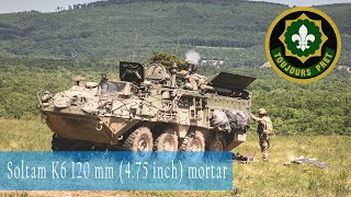 2CAV, 2CR, M1129 Stryker,  Soltam K6, 120 mm (4.75 inch) mortar live firing - Hungary