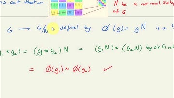 3 16 Abstract Algebra Theorems about homomorphisms Normal Subgroups and Factor Groups Video 2
