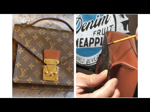 Louis Vuitton #Neverfull in for a clean, edge paint, and change