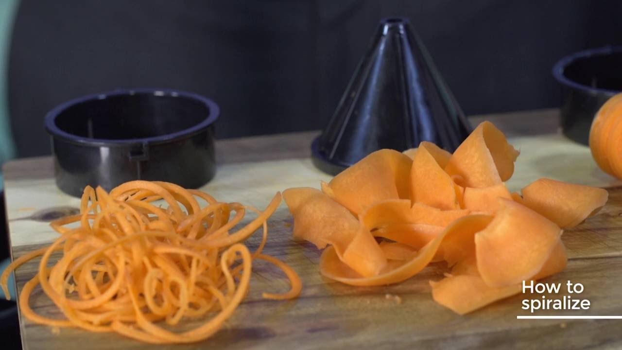 How To: Carrots the Electric Spiralizer - - YouTube