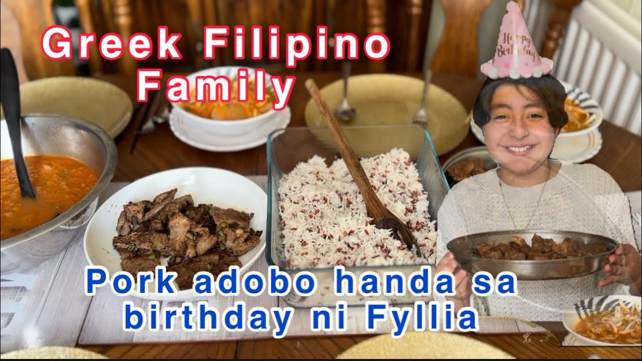 Simpleng handa sa birthday ni Fyllia 🎉 pork adobo at pork tapa #filipinofood #birthday