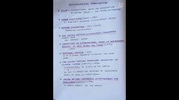 some important environmental organization #apsc #assamcompetitiveexam #statepscexams #environmentgk