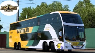 ETS2 | ARAXÁ (MG) X BARBACENA (MG) |VISSTA BUSS 8X2 | GONTIJO | MOD BUS+MAPA EAA