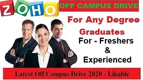 ZOHO Corp Off Campus Drive 2020 for Support Engineer | Any Degree | For Freshers and Experienced