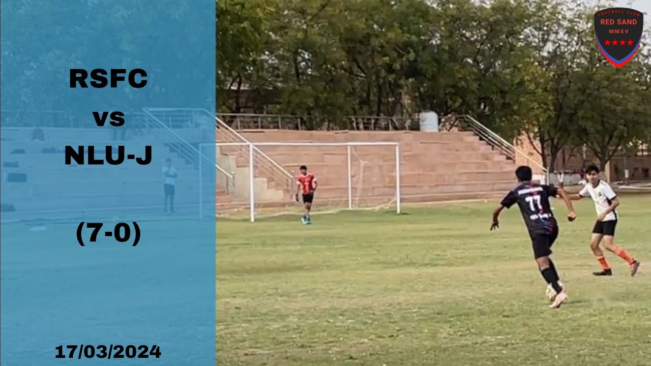 match : red sand fc vs nlu-j | Jodhpur Rajasthan | 17/03/2024 - YouTube