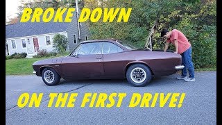 My New Corvair BREAKS DOWN On Its FIRST Drive!
