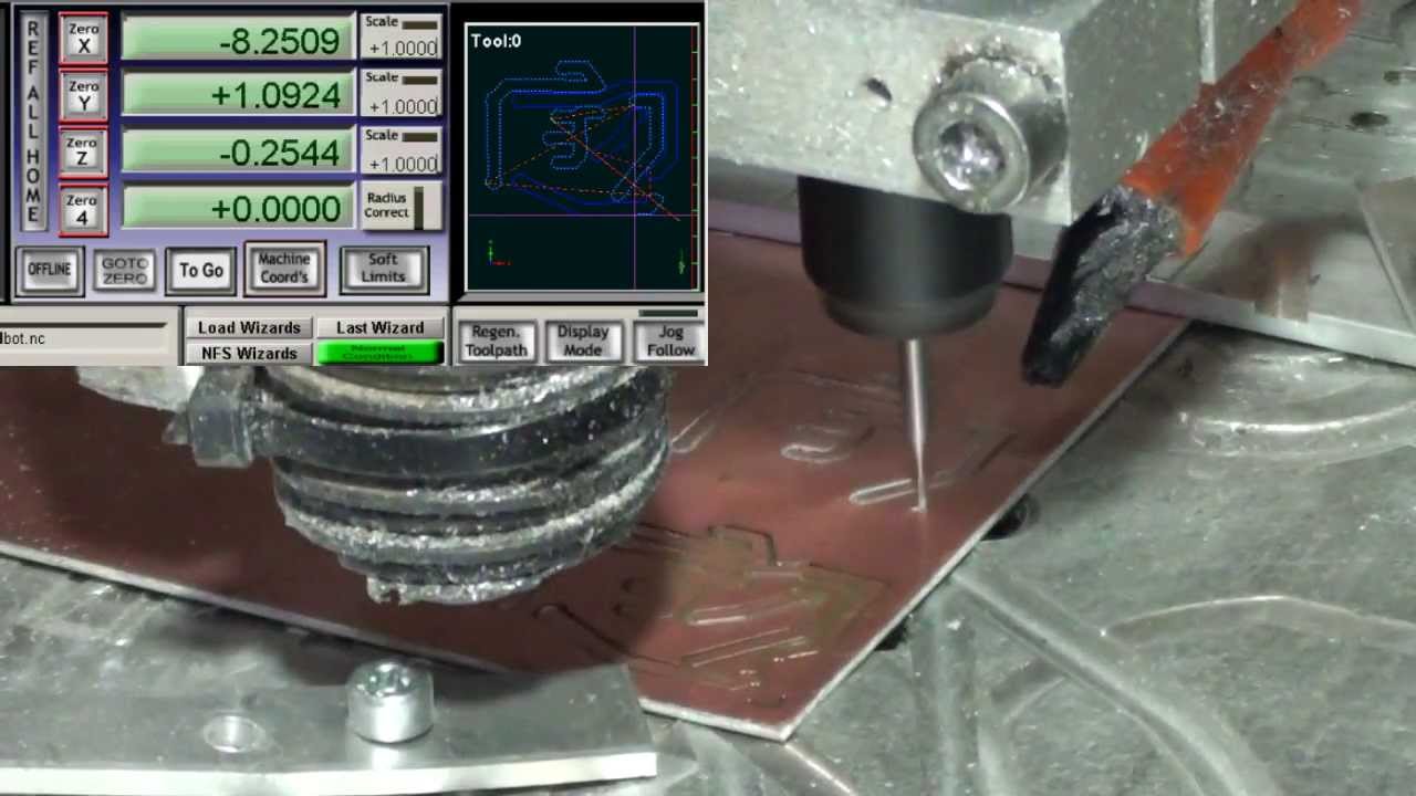 PCB milling tutorial with a Badog X2 from badog cnc