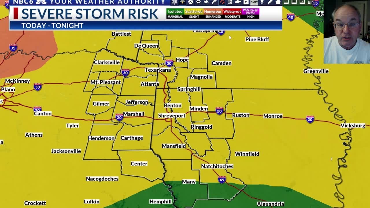 Severe storms expected Saturday night and again Sunday morning - YouTube