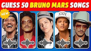 Guess 50 Bruno Mars songs | Guess the song quiz | Bruno mars Songs Quiz 2025