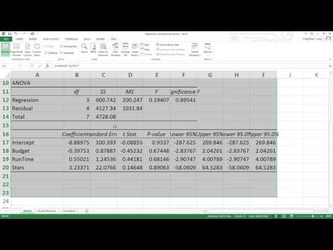 Video: How To Do Regression Analysis