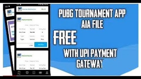 Create Pubg Tournament App        EDITING TUTORIAL