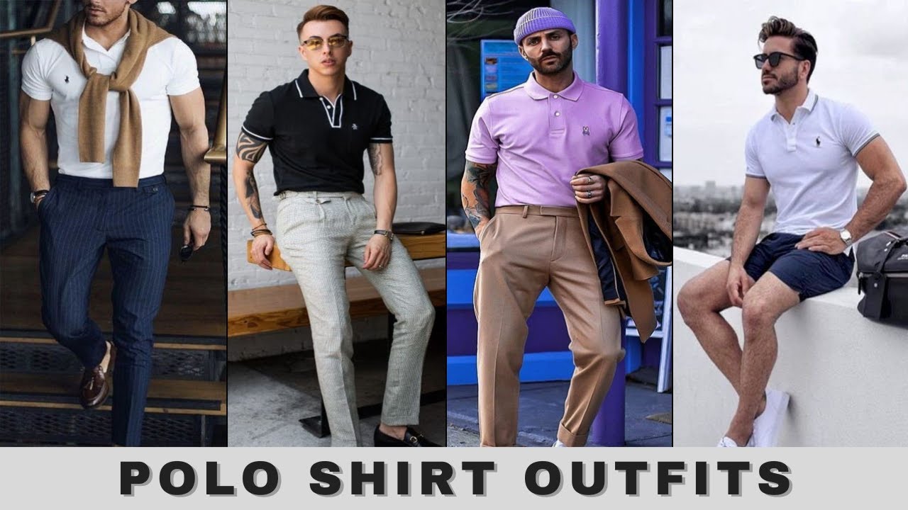 How To Style Polo Shirts Men | Polo Shirt Outfits Ideas | Polo T-shirt ...