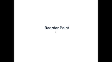 Inventory management. Reoder point (1/12). Uncertainty