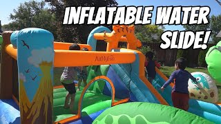 AirMyFun Dinosaur Inflatable Water Slide Bounce House Review