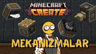 Minecraft Create Modu Türkçe Öğretici Mekanizmalar