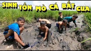 Anh Ba Phải | Thử Thách Sinh Tồn Ngoài Đồng Mò Cua - Bắt Cá - Hái Lượm | Survival