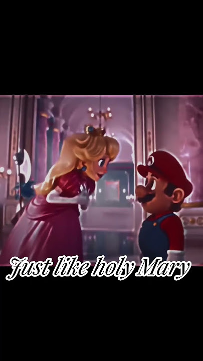 Mary on a cross/princess peach X Mario