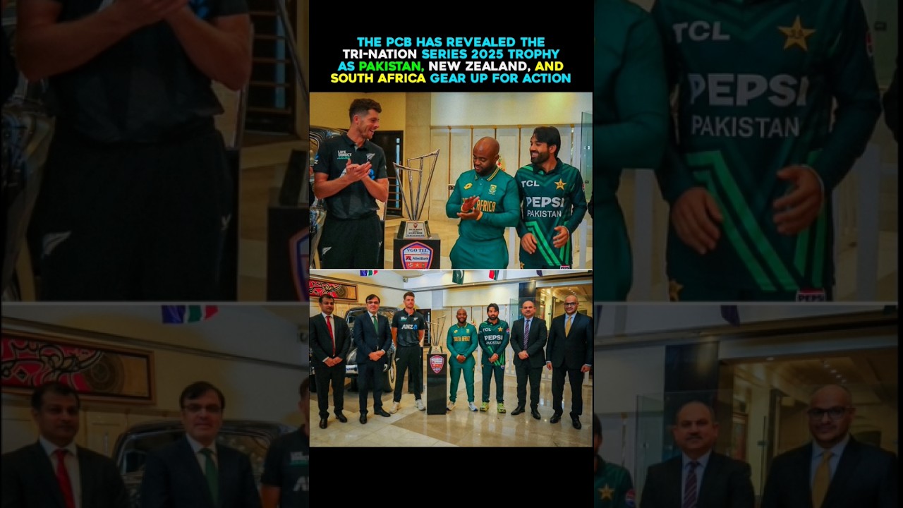 The PCB has revealed the Tri-Nation Series 2025 trophy as Pakistan, New Zealand, and South Africa