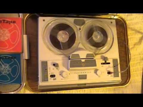 Vintage Fidelity Playmaster reel-to-reel tape player recorder with tapes