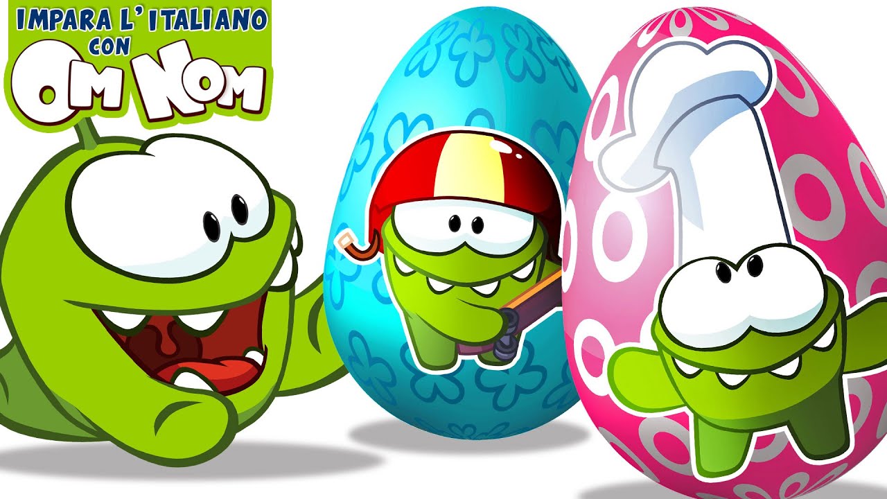 ⁣Uova Di Pasqua A Sorpresa | Impara L'Italiano Con Om Nom | Cartoni Animati Per Bambini