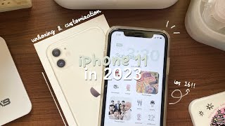 iphone 11 in 2023  | unboxing & customization