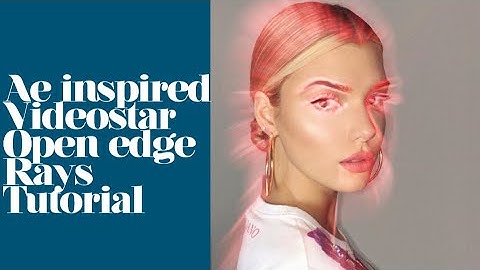 ae inspired coloured rays on videostar | cloutslvst