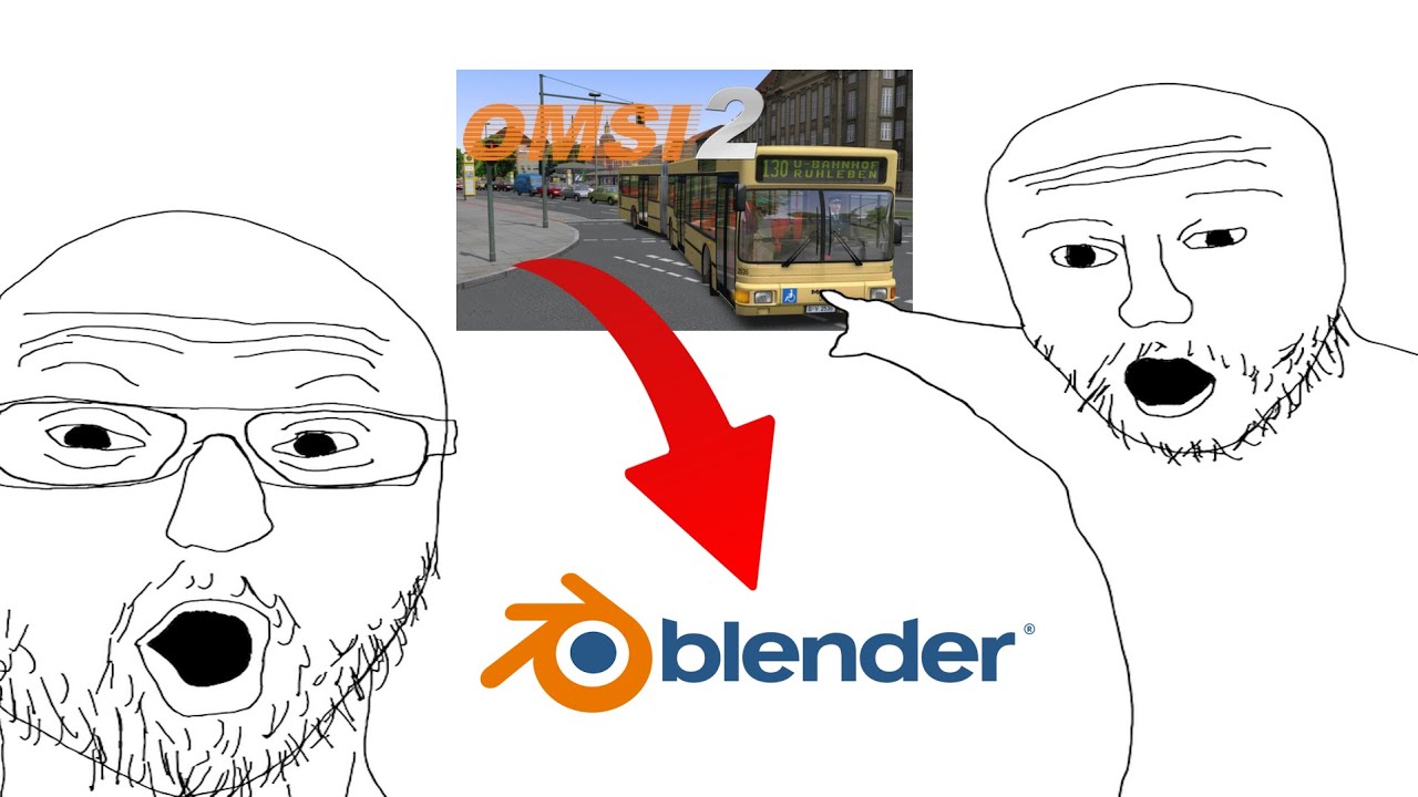 How to import Omsi 2 model into Blender 2024