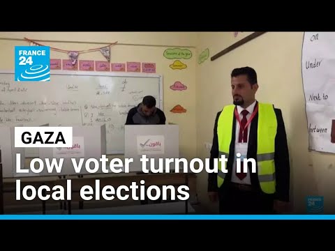 Low voter turnout in Gaza as West Bank holds local elections • FRANCE 24 English