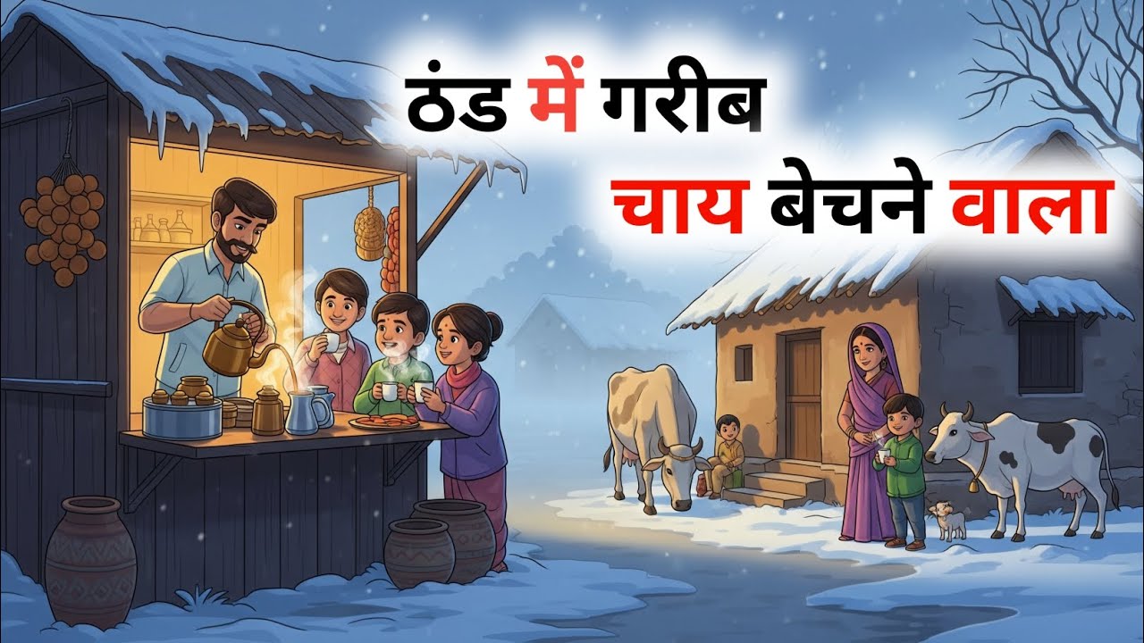 ठंड में गरीब चाय बेचने वाला | Thand Me Garib Chai Bechne Wala | ठंड की कहानी | Thand Ki Kahani |