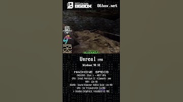 Unreal (1998) [intro screen] running on Windows 98 SE — #retrogaming #windows98