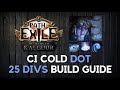 PoE Cold Dot Occultist - 25 Divines Chaos Inoculation Build 3.25