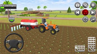 Village Tractor Water Tank Driving Simulator Android Mobile Game - Indian Tractor Driving Gameplay screenshot 1