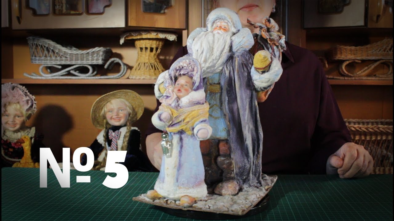 Добрый ватный дед мороз. 5 видео