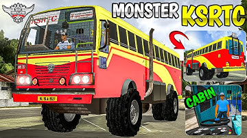 New MONSTER KSRTC Mod For Bus Simulator Indonesia