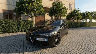Alfa Romeo Giulia -Realistic POV Driving  - Logitech G923 - BeamNG.drive
