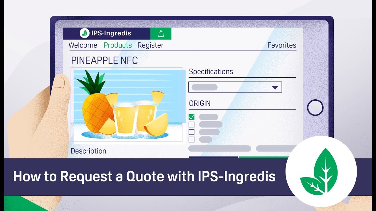 How to Request a Quote with IPS-Ingredis