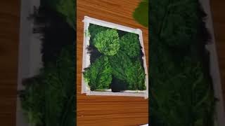 Leaf impression painting|Easy leaf art#shorts #youtubeshorts #leafart #trending