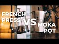 FRENCH PRESS VS MOKA POT! In-depth Comparison (For Beginners)